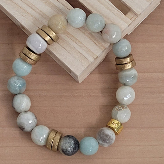 Jacmel Bracelet in Amazonite by Cedar & Cypress Designs