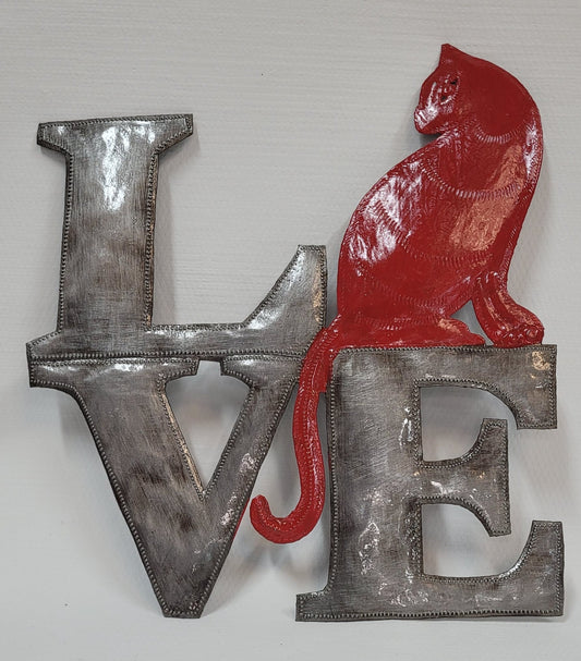 Cat Lovers metal art by Singing Rooster