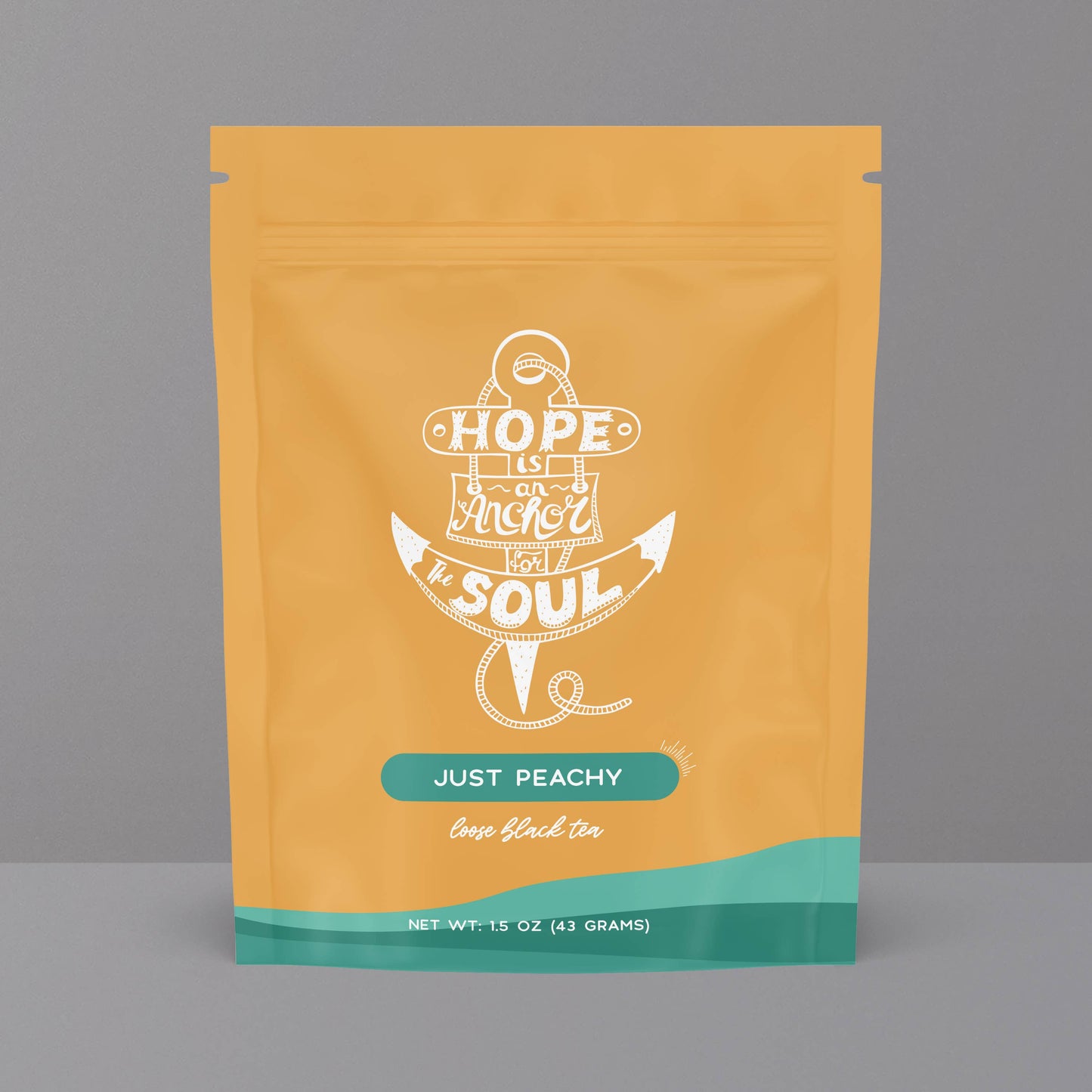 Bible Verse Tea | "Hope Is An Anchor" | Peach Black Tea | .39oz