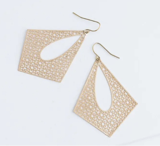 Gold Filigree Earrings by Starfish Project