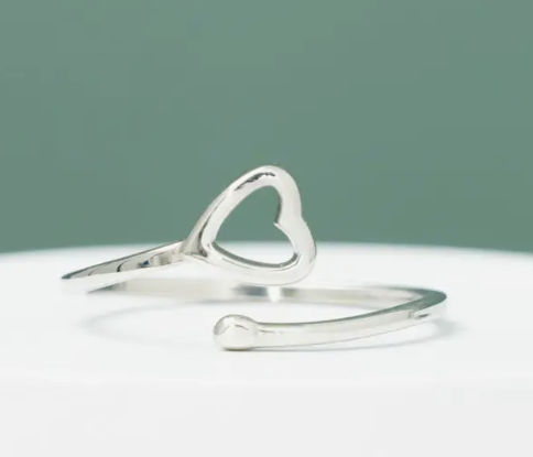 Silver Heart Ring by Starfish Project