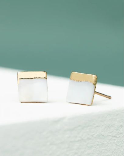 Mother of Pearl Studs by Starfish Project