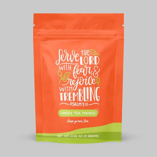 Bible Verse Tea | "Serve The Lord" | Green Tea Mango | .35oz