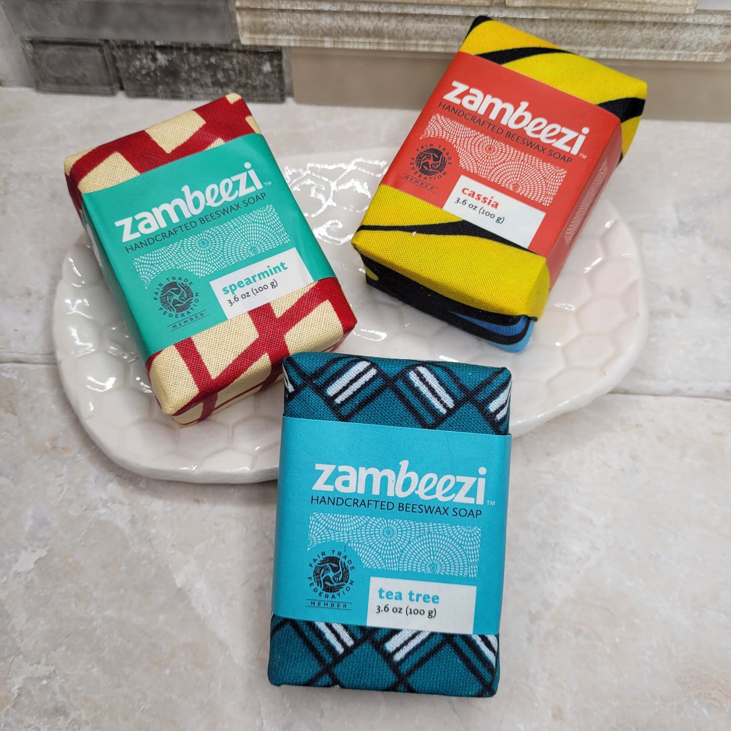 Spearmint Beeswax Soap by Zambeezi