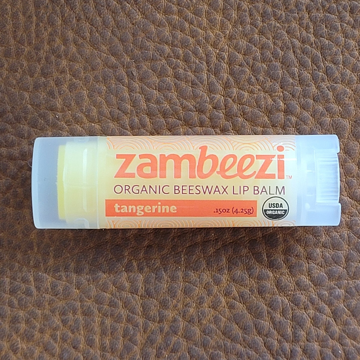 Tangerine Beeswax Lip Balm by Zambeezi