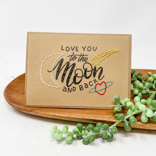 Love You to the Moon Greeting Card